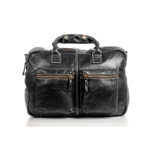 LW Men's Famous Branded Messenger Shoulder Bag Genuine Leather <b>Briefcase</b> with Canvas Laptop Cover - Product Image 6