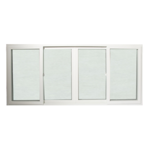 Fenêtre coulissante HOFFEN PRO en uPVC blanche 240x110 avec moustiquaire, fenêtre coulissante en verre HOFFEN PRO, fenêtre coulissante en uPVC - Product Image 1