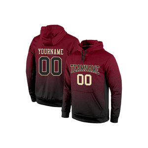 Sudadera con Capucha Tejida Personalizada para Hombre, Impresión por Sublimación, Nombre del Equipo y Número Delantero/Trasero, Ajuste Casual, Manga Regular, Impermeable - Product Image 1