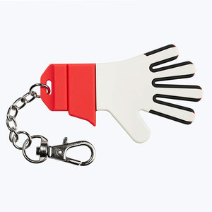 Professional Gloves <b>Custom</b> Soft Rubber/Silicone/PVC <b>Keychain</b> 2D/3D Logo Lightweight Adjustable Goalkeeper Gloves <b>Keychain</b> - Product Image 3