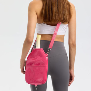 Genuine leather Pickleball Paddle Bag case designed for <b>secure</b> travel and <b>equipment</b> organization in wholesale price - Product Image 4