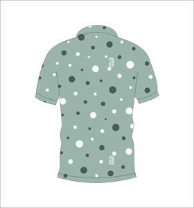 เสื้อโปโลชายลายจุด แขนสั้น สไตล์ลำลอง ปกติดกระดุม ใส่ได้ในฤดูร้อน รับสกรีนโลโก้ด้านหน้า - Product Image 2