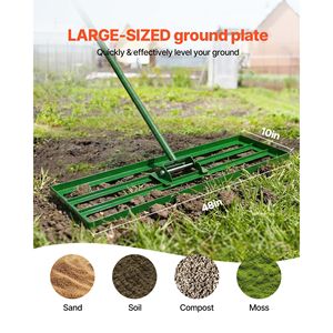 Râteau Niveleur de Pelouse 48"x10" avec Manche en Acier de 78" Outil de Jardin Robuste Tête en Plastique pour Niveler la Pelouse - Product Image 2
