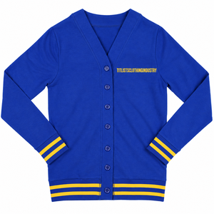 Pulls à col en V de haute qualité pour les logos de sororités/fraternités/écoles/collèges/universités, cardigans tricotés unisexes - Product Image 4