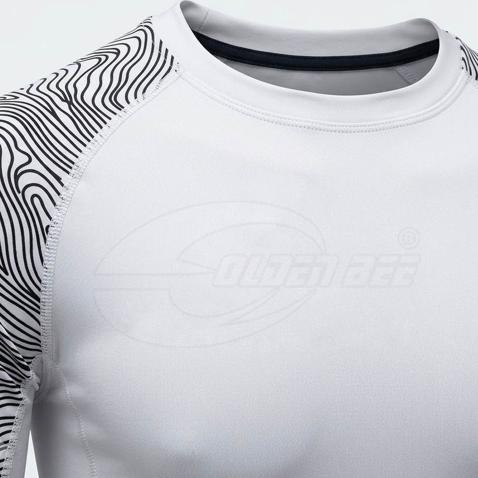 Active Wear Men Rash Guard Style Sports Shirt Short Sleeve Breathable ...