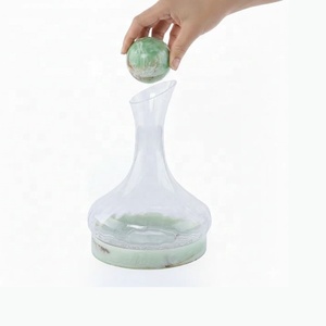 Luxury Arabic Glass Decanter with Resin Base and Decorative <b>Stopper</b> | Handmade Glass Serving Decanter for Home & Gift - Product Image 4