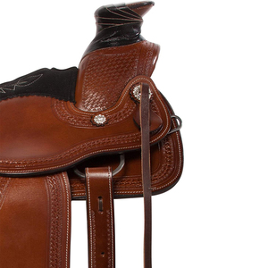 Fournisseur direct d'usine, selle de cheval sur mesure, nouvelle selle de cheval élégante en cuir véritable pour l'entraînement - Product Image 4