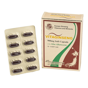 VITAGINSENG 900mgx30caps, superventas, suplemento alimenticio, cápsula de vitaminas y minerales de ginseng coreano para adultos, caja de embalaje - Product Image 2