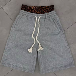 Pantalones Cortos Deportivos Holgados de Doble Cintura para Hombre, 100% Algodón, Tejido Transpirable, Estilo Casual Urbano, Personalizados, Ecológicos - Product Image 4