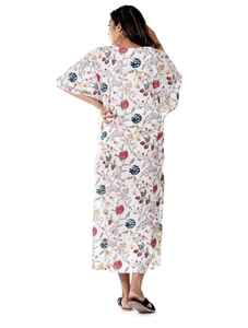 ชุดคาฟตันผ้าฝ้ายอินเดียสำหรับผู้หญิง งานแฮนด์เมด ชุดคลุมชายหาด คิโมโน โรบ สวมใส่สบาย เหมาะสำหรับใส่ในรีสอร์ท - Product Image 3