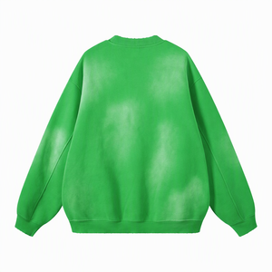 Sudadera Unisex Extra Grande con Cuello Redondo, Color Sólido, Tejida en Algodón, Informal, para Otoño - Product Image 6