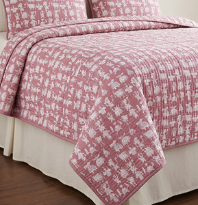 Floral Hand Block Print Cotton Kantha Quilt Reversible Handmade Bed Cover Indian <b>Bedding</b> for All Seasons - Product Image 2
