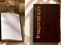 Bloc-notes en spirale en bois, couverture rigide, noir et finition naturelle, qualité supérieure, pour usage quotidien, journal d'écriture