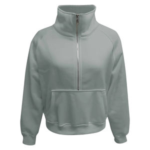 Sudaderas con media cremallera para mujer, modernas y a la moda, servicio OEM, talla adulta, transpirables, venta directa de fábrica, precio razonable. - Product Image 6
