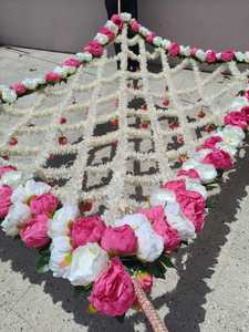 Traditional Indian <b>Wedding</b> Floral Phoolon Ki Chadar Artificial Rose & Jasmine Flower Canopy for Bridal Entry - Product Image 4
