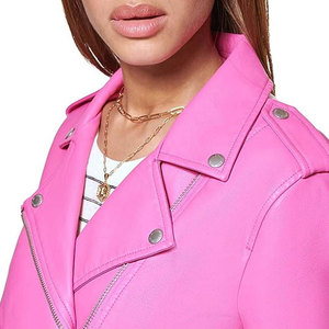 Chaqueta de Cuero de Alta Calidad para Mujer, Moderna, Ajustada, Informal, para Uso Diario, Cómoda y a la Moda - Product Image 6