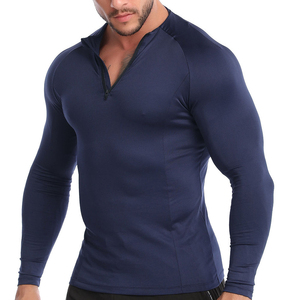Custom <b>Compression</b> <b>Shirt</b> <b>Men</b> Long Sleeve Gym Fitness Tight Base Layer Breathable Quick Dry Sportswear - Product Image 6