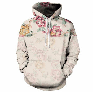 Sudadera con Capucha para Hombre, Estampado Floral, Manga Larga, Tejido de Punto, Estilo Primavera, Sin Forro, Impresión por Sublimación - Product Image 4