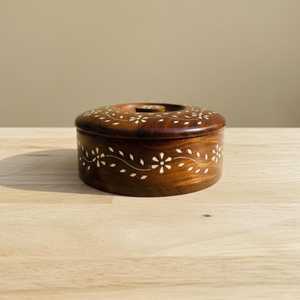 Artisan Handcrafted Wooden Spice <b>Box</b> Kitchen <b>Storage</b> Masala Organizer - Product Image 1
