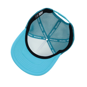 Casquette de camionneur à 5 panneaux avec écussons en éponge sur le dessus et broderie laser croisée sur la page avant - Product Image 5
