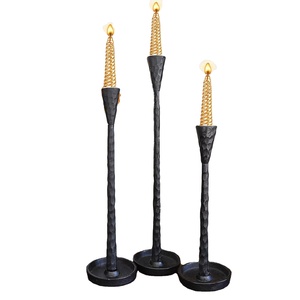 เชิงเทียนอลูมิเนียมสไตล์ยุโรปสำหรับงานแต่งงานโต๊ะออกแบบตัวอักษรโรแมนติกงานแฮนด์เมดสไตล์ยุโรป - Product Image 3