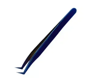 Pinzas de Acero Inoxidable para Extensiones de Pestañas, Pinzas de Punta Recta y Curva, Pinzas con Logotipo Personalizado, Modelo ET-New-10 - Product Image 6