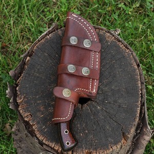 Couteau de chasse Viking Art industriel OEM, fait main, en acier inoxydable 3mm, finition poudrée, lame droite de 10 pouces, manche en Micarta - Product Image 6