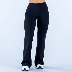 Leggings évasés taille haute pour femmes, effet push-up, personnalisables avec logo, pour le sport, la gym et le yoga – Fabrication CIYING - Product Image 6