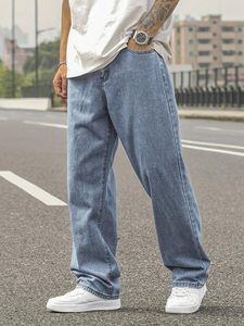 <b>Men</b>’s Relaxed Fit Baggy Jeans | Streetwear Style Loose Denim Pants for Casual Wear | Comfortable Cotton Blend Jeans with Trendy - Product Image 4