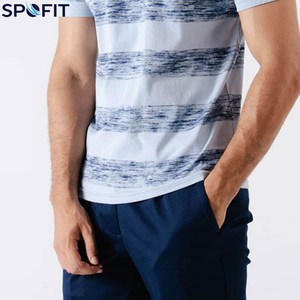 Camisetas Lisas de Alta Calidad para Hombre al por Mayor, Camisetas Lisas de Poliéster 100% Tejidas y Teñidas por Sublimación, Ajuste Slim - Product Image 3