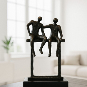 Escultura Decorativa Premium de Aluminio para Yoga, Ideal para Vestíbulos de Hotel y Áreas de Recepción de Lujo, Figura Humana Artística para Exhibición - Product Image 5