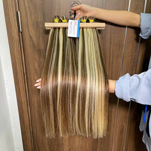 100% ผมแท้ปลายแบนหลายสีสำหรับต่อผมมนุษย์จากเวียดนามพร้อมส่ง - Product Image 4