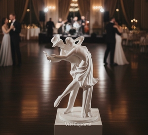 Estatua de Resina de Lujo de Pareja Bailando Tango a Tamaño Real, Escultura Elegante de Baile de Salón, Decoración para Fiestas de Cóctel, Accesorio para Eventos - Product Image 3
