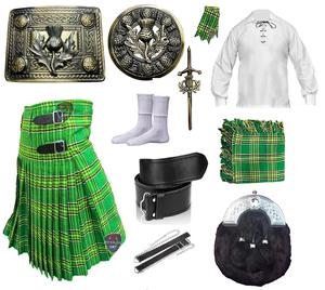 ONSTYLE SPORTS Vente en gros de kilt en acrylique uni pour hommes, tenues de mariage, 10 pièces, 6 yards, 16OZ, meilleur ensemble de kilt - Product Image 1