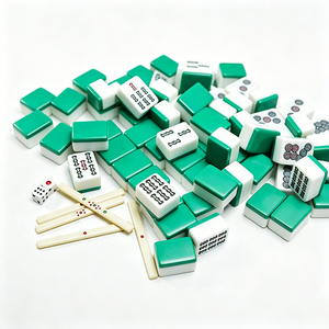 <b>Resin</b> <b>Crafts</b> Wholesale New Custom Bamboo Travel Mahjong 160 Engraved 4 Layer Luxury Acrylic American Mahjong Tiles - Product Image 6