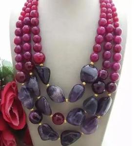 Collar de Alta Calidad con Hermoso Diseño para Mujer, Cuentas de Resina Bordadas, Joyería Moderna, Regalo de Boda, para Fiestas y Eventos - Product Image 1