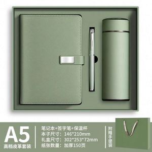 Customizable Business Gift <b>Box</b> A3 A5 Leather Notebook Pen 100 Sheets Personalized Logo Printed Organizer Cup Included - Product Image 4