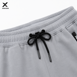 X Sports City Joggers fuselés athlétiques en molleton noir pour homme, avec logo personnalisé, design minimaliste, respirants, pour l'automne, coupe régulière, taille haute - Product Image 4