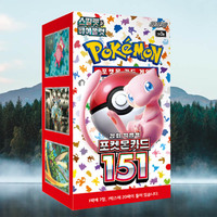 Boîte de cartes à collectionner Pokémon 151 Expansion Pack, version coréenne, personnages d'anime, jeu de cartes à collectionner, jeu de société en papier