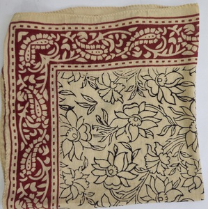 Bandana en coton biologique à imprimé floral, foulard léger pour l'été, imprimé indien au bloc, pour cheveux - Product Image 2
