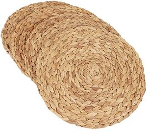 Mantel Individual Antideslizante Hecho a Mano, Impermeable, Moderno, de Jacinto de Agua Natural Trenzado, Estilo Bohemio, Dai Ngan Dzung Vietnam - Product Image 1