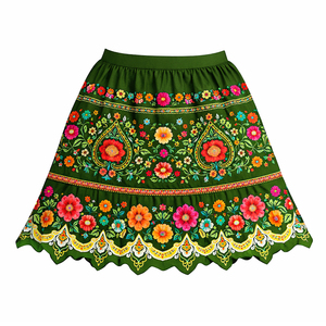 Vestido Maxi Vintage de Alta Calidad para Mujer, Cintura Natural, Anti-Pilling, Bordado, 100% Algodón - Product Image 3