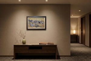 Pure Silk Hand-made Nishijin Textile the Tale Genji <b>Folding</b> <b>Screen</b> Bybu Indoor Fifty Four Chapters Chapter 3 Utsusemi Kyoto - Product Image 4