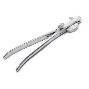 Émasculateur triple broyeur pour castration, instrument vétérinaire robuste en acier inoxydable pour élevages et animaux de grande taille - Product Image 1