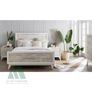 Juego de Muebles de Dormitorio Modernos de Fabricación Vietnamita, Madera de Alta Calidad, Incluye Camas, Armarios y Aparadores, para Apartamentos - Product Image 6