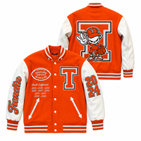 Fabricant de vestes universitaires personnalisées, vestes Letterman OEM, vestes de baseball streetwear en gros, patchs en chenille brodés