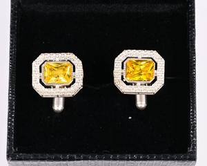 Mancuernillas Personalizadas de Lujo para Hombre |   Mancuernillas de Acero Inoxidable y Plata de Ley 925 |   Joyería al por mayor para puños de camisa de negocios y bodas - Product Image 2