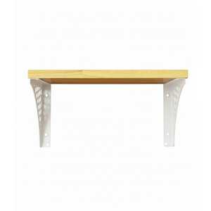 Ensemble de 3 étagères murales flottantes modernes en bois à profil épais, support minimaliste pour plantes et cadres photo - Product Image 2