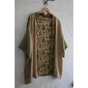 ชุดกิโมโนผ้าไหมอินเดียทำมือคุณภาพพรีเมียมสำหรับผู้หญิงไซส์พลัส สไตล์ลำลอง ความยาวระดับเข่า พิมพ์ลายหรูหรา ชุดนอนสำหรับฤดูใบไม้ร่วง ชุดอยู่บ้าน - Product Image 4