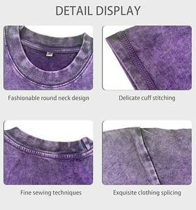 Best Selling Sport Wear Men T-Shirt Crew Neck Casual Wholesale Good Quality Summer Clothes Fitness Men T-Shirt Acid Washed - Product Image 5
